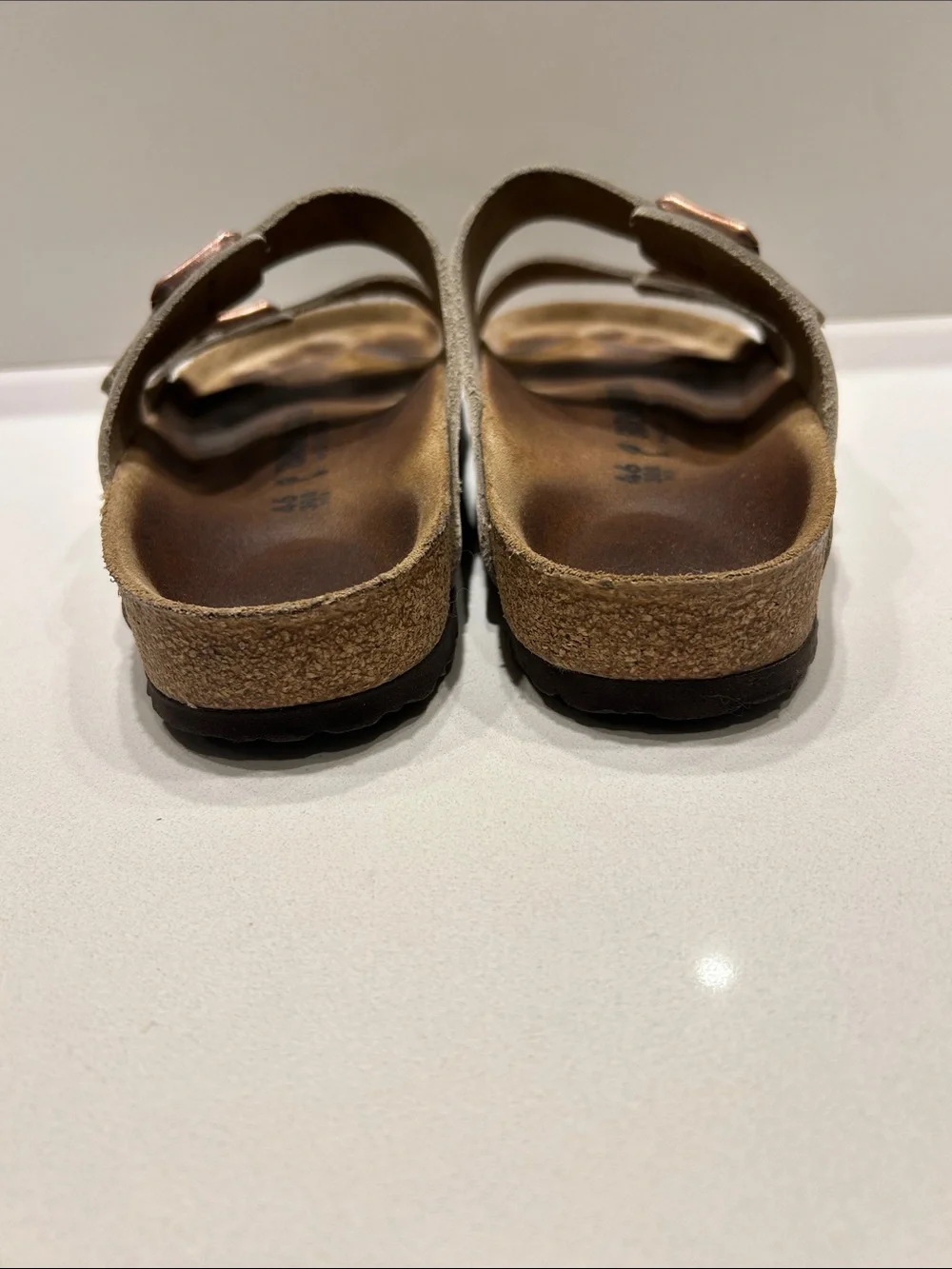 Birkenstock Arizona Nubuck Sandals -Tan size EU 46
